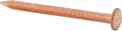 Made in USA - 4D, 12 Gauge, 1-1/2" OAL Common Nails - Smooth Shank, Copper - Exact Tooling