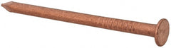 Made in USA - 5D, 12 Gauge, 1-3/4" OAL Common Nails - Smooth Shank, Copper - Exact Tooling