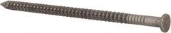 Made in USA - 10D, 9 Gauge, 3" OAL Common Nails - Ring Shank, 316 Stainless Steel - Exact Tooling