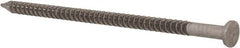 Made in USA - 12D, 9 Gauge, 3-1/4" OAL Common Nails - Ring Shank, T304 Stainless Steel - Exact Tooling