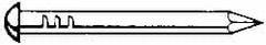 Value Collection - 8D, 12 Gauge, 2-1/2" OAL Siding Nails - Smooth Shank, Grade 2 Steel, Uncoated - Exact Tooling