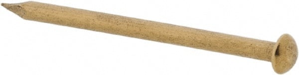 Made in USA - 16 Gauge, 1" OAL Escutcheon Pin Nails - Smooth Shank, Brass, Bright Finish - Exact Tooling