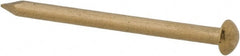 Made in USA - 14 Gauge, 1-1/4" OAL Escutcheon Pin Nails - Smooth Shank, Brass, Bright Finish - Exact Tooling
