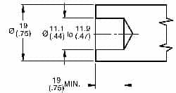 Made in USA - Quarter Turn Stud Steel Press-In Installation Tool - For Stud Size Large (No. 85) - Exact Tooling