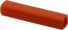 Value Collection - 3/8" Diam, 3/8" Drill, 2-1/2" OAL, 1-1/8" Min Embedment Plug Concrete Anchor - Plastic - Exact Tooling