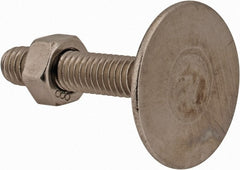 Value Collection - 5/16-18, 1-3/4" OAL, 1-3/16" Head Diam, Stainless Steel Elevator Bolt - Flat Head, UNC Thread, Grade 18-8 - Exact Tooling