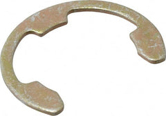 Rotor Clip - 1.079" Groove Diam, 1-3/16" Shaft Diam, Zinc Yellow Dichromate Steel, E Style External Retaining Rings - 0.068" Groove Width, 0.054" Groove Depth, 0.062" Ring Thickness, Grade 1060-1090 - Exact Tooling