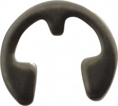 Rotor Clip - 0.074" Groove Diam, 3/32" Shaft Diam, Stainless Steel, E Style External Retaining Rings - 0.02" Groove Width, 0.01" Groove Depth, 0.015" Ring Thickness, Grade 15-7 Grade 632 - Exact Tooling