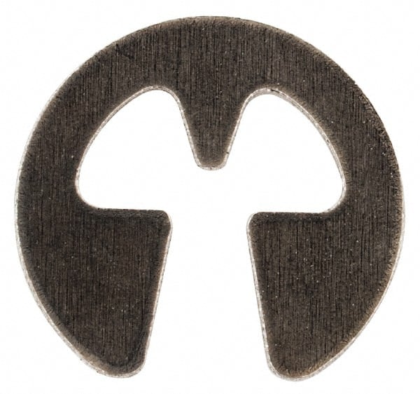 Rotor Clip - 0.079" Groove Diam, 7/64" Shaft Diam, Stainless Steel, E Style External Retaining Rings - 0.02" Groove Width, 0.015" Groove Depth, 0.015" Ring Thickness, Grade 15-7 Grade 632 - Exact Tooling