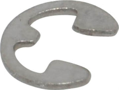 Rotor Clip - 0.116" Groove Diam, 5/32" Shaft Diam, Stainless Steel, E Style External Retaining Rings - 0.029" Groove Width, 0.02" Groove Depth, 0.025" Ring Thickness, Grade 15-7 Grade 632 - Exact Tooling