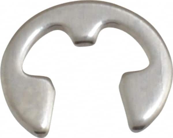 Rotor Clip - 0.127" Groove Diam, 11/64" Shaft Diam, Stainless Steel, E Style External Retaining Rings - 0.029" Groove Width, 0.022" Groove Depth, 0.025" Ring Thickness, Grade 15-7 Grade 632 - Exact Tooling