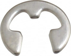 Rotor Clip - 0.127" Groove Diam, 11/64" Shaft Diam, Stainless Steel, E Style External Retaining Rings - 0.029" Groove Width, 0.022" Groove Depth, 0.025" Ring Thickness, Grade 15-7 Grade 632 - Exact Tooling