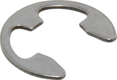 Rotor Clip - 0.343" Groove Diam, 7/16" Shaft Diam, Stainless Steel, E Style External Retaining Rings - 0.039" Groove Width, 0.047" Groove Depth, 0.035" Ring Thickness, Grade 15-7 Grade 632 - Exact Tooling