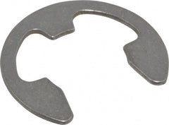 Rotor Clip - 0.485" Groove Diam, 5/8" Shaft Diam, Stainless Steel, E Style External Retaining Rings - 0.046" Groove Width, 0.07" Groove Depth, 0.042" Ring Thickness, Grade 15-7 Grade 632 - Exact Tooling