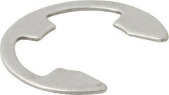 Rotor Clip - 0.835" Groove Diam, 63/64" Shaft Diam, Stainless Steel, E Style External Retaining Rings - 0.056" Groove Width, 0.074" Groove Depth, 0.05" Ring Thickness, Grade 15-7 Grade 632 - Exact Tooling