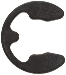 Rotor Clip - 32 to 42mm Shaft Diam, 30mm Groove Diam, Spring Steel Metric External E Style Retaining Ring - Exact Tooling