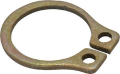 Rotor Clip - 0.29" Groove Diam, 5/16" Shaft Diam, Zinc Yellow Dichromate Steel, Snap External Retaining Rings - 0.029" Groove Width, 0.011" Groove Depth, 0.025" Ring Thickness, Grade 1060-1090 - Exact Tooling