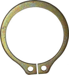 Rotor Clip - 0.94" Groove Diam, 1" Shaft Diam, Zinc Yellow Dichromate Steel, Snap External Retaining Rings - 0.046" Groove Width, 0.03" Groove Depth, 0.042" Ring Thickness, Grade 1060-1090 - Exact Tooling