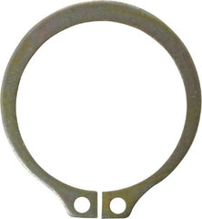 Rotor Clip - 1.529" Groove Diam, 1-5/8" Shaft Diam, Zinc Yellow Dichromate Steel, Snap External Retaining Rings - 0.068" Groove Width, 0.048" Groove Depth, 0.062" Ring Thickness, Grade 1060-1090 - Exact Tooling