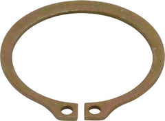 Rotor Clip - 1.65" Groove Diam, 1-3/4" Shaft Diam, Zinc Yellow Dichromate Steel, Snap External Retaining Rings - 0.068" Groove Width, 0.05" Groove Depth, 0.062" Ring Thickness, Grade 1060-1090 - Exact Tooling