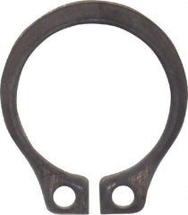 Rotor Clip - 0.352" Groove Diam, 3/8" Shaft Diam, Zinc-Plated Stainless Steel, Snap External Retaining Rings - 0.029" Groove Width, 0.012" Groove Depth, 0.025" Ring Thickness, Grade 15-7 Grade 632 - Exact Tooling