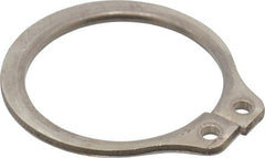 Rotor Clip - 0.646" Groove Diam, 11/16" Shaft Diam, Zinc-Plated Stainless Steel, Snap External Retaining Rings - 0.046" Groove Width, 0.021" Groove Depth, 0.042" Ring Thickness, Grade 15-7 Grade 632 - Exact Tooling