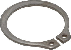 Rotor Clip - 0.704" Groove Diam, 3/4" Shaft Diam, Zinc-Plated Stainless Steel, Snap External Retaining Rings - 0.046" Groove Width, 0.023" Groove Depth, 0.042" Ring Thickness, Grade 15-7 Grade 632 - Exact Tooling