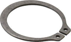 Rotor Clip - 0.821" Groove Diam, 7/8" Shaft Diam, Zinc-Plated Stainless Steel, Snap External Retaining Rings - 0.046" Groove Width, 0.027" Groove Depth, 0.042" Ring Thickness, Grade 15-7 Grade 632 - Exact Tooling