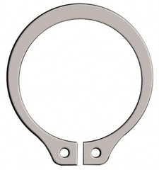 Rotor Clip - 0.882" Groove Diam, 15/16" Shaft Diam, Zinc-Plated Stainless Steel, Snap External Retaining Rings - 0.046" Groove Width, 0.028" Groove Depth, 0.042" Ring Thickness, Grade 15-7 Grade 632 - Exact Tooling