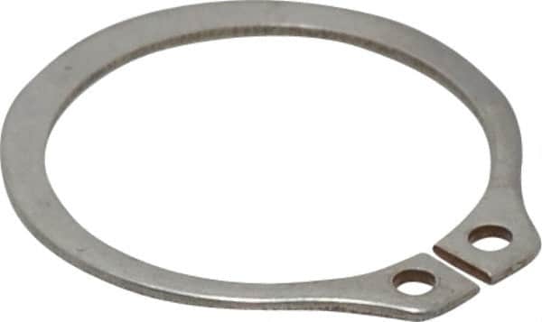 Rotor Clip - 0.94" Groove Diam, 1" Shaft Diam, Zinc-Plated Stainless Steel, Snap External Retaining Rings - 0.046" Groove Width, 0.03" Groove Depth, 0.042" Ring Thickness, Grade 15-7 Grade 632 - Exact Tooling
