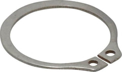 Rotor Clip - 0.94" Groove Diam, 1" Shaft Diam, Zinc-Plated Stainless Steel, Snap External Retaining Rings - 0.046" Groove Width, 0.03" Groove Depth, 0.042" Ring Thickness, Grade 15-7 Grade 632 - Exact Tooling