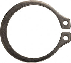 Rotor Clip - 15/32" Shaft Diam, 0.443" Groove Diam, Stainless Steel External SH Style Retaining Ring - Exact Tooling