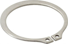 Rotor Clip - 1.291" Groove Diam, 1-3/8" Shaft Diam, Zinc-Plated Stainless Steel, Snap External Retaining Rings - 0.056" Groove Width, 0.042" Groove Depth, 0.05" Ring Thickness, Grade 15-7 Grade 632 - Exact Tooling