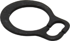Rotor Clip - 3.8mm Groove Diam, 4mm Shaft Diam, Phosphate & Oil Steel, Snap External Retaining Rings - 0.5mm Groove Width, 0.1mm Groove Depth, 0.4mm Ring Thickness, Grade 1060-1090 - Exact Tooling