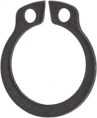 Rotor Clip - 11.5mm Groove Diam, 12mm Shaft Diam, Phosphate & Oil Steel, Snap External Retaining Rings - 1.1mm Groove Width, 0.25mm Groove Depth, 1mm Ring Thickness, Grade 1060-1090 - Exact Tooling