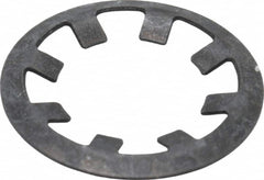 Rotor Clip - 3/8" Shaft Diam, Phosphate Steel, Self Locking External Retaining Rings - 0.015" Ring Thickness, Grade 1060-1090 - Exact Tooling