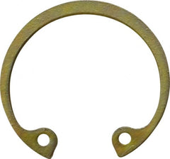 Rotor Clip - 0.042" Thick, Zinc Yellow Dichromate Finish, Steel Snap Internal Retaining Ring - 0.046" Groove Width, 0.028" Groove Depth, 0.931" Groove Diam, Grade 1060-1090 - Exact Tooling