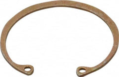 Rotor Clip - 0.05" Thick, Zinc Yellow Dichromate Finish, Steel Snap Internal Retaining Ring - 0.056" Groove Width, 0.047" Groove Depth, 1.594" Groove Diam, Grade 1060-1090 - Exact Tooling