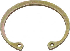 Rotor Clip - 0.062" Thick, Zinc Yellow Dichromate Finish, Steel Snap Internal Retaining Ring - 0.068" Groove Width, 0.05" Groove Depth, 1.725" Groove Diam, Grade 1060-1090 - Exact Tooling