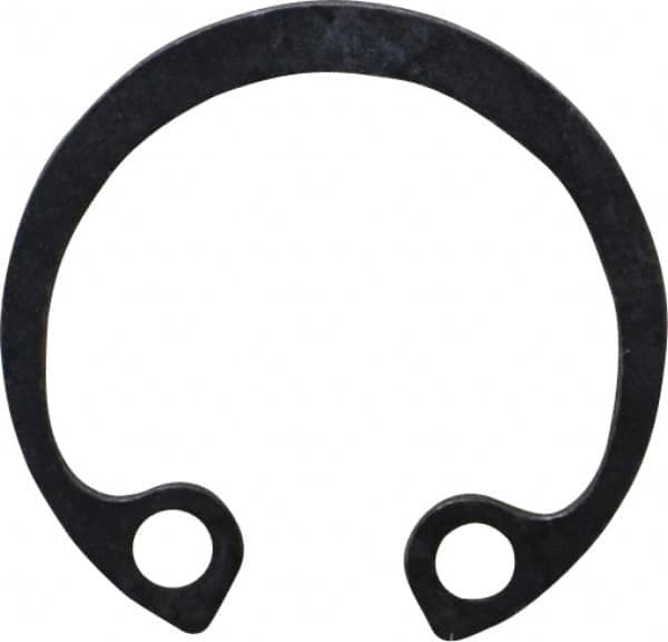 Rotor Clip - 19mm Nominal, 1mm Thick, Phosphate Finish, Steel Snap Internal Retaining Ring - 1.1mm Groove Width, 0.5mm Groove Depth, 19mm Groove Diam, Grade 1060-1090 - Exact Tooling