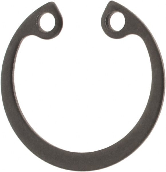 Rotor Clip - 21mm Nominal, 1mm Thick, Phosphate Finish, Steel Snap Internal Retaining Ring - 1.1mm Groove Width, 0.5mm Groove Depth, 21mm Groove Diam, Grade 1060-1090 - Exact Tooling