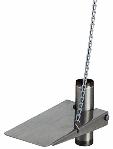 PRO-SAFE - Plumbed Wash Station Hand/Foot Control Treadle Assembly with Chain - Compatible with Combination Drench Shower & Eye/Face Wash Stations - Exact Tooling