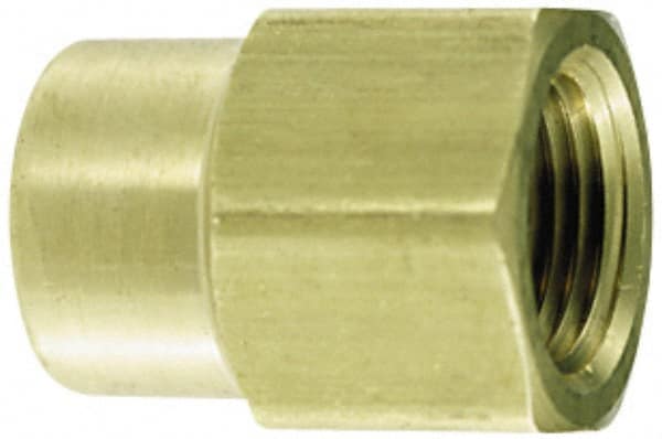 Coilhose Pneumatics - 3/8 x 1/4 Female Thread, Brass Industrial Pipe Coupling - FNPT, 300 psi - Exact Tooling