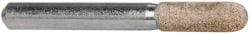 Cratex - 1/4" Head Diam x 3/4" Thickness, A24, Ball Nose End, Aluminum Oxide Mounted Point - Medium Grade, 80 Grit, 36,370 RPM - Exact Tooling