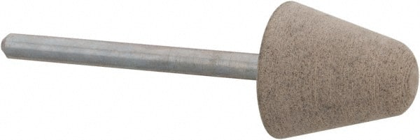 Cratex - 5/8" Head Diam x 5/8" Thickness, B41, Tree End, Aluminum Oxide Mounted Point - Fine Grade, 120 Grit, 17,620 RPM - Exact Tooling