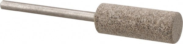 Cratex - 3/8" Head Diam x 1" Thickness, W178, Cylinder End, Aluminum Oxide Mounted Point - Medium Grade, 80 Grit, 14,250 RPM - Exact Tooling