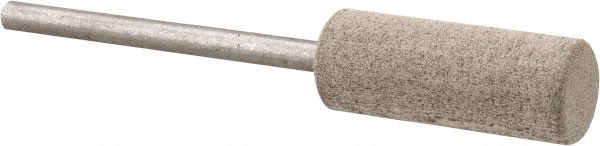 Cratex - 3/8" Head Diam x 1" Thickness, W178, Cylinder End, Aluminum Oxide Mounted Point - Fine Grade, 120 Grit, 14,250 RPM - Exact Tooling