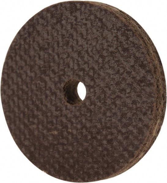 Cratex - 1" Diam x 1/8" Hole x 1/8" Thick, 54 Grit Surface Grinding Wheel - Aluminum Oxide, Type 1, Coarse Grade, 54,240 Max RPM, No Recess - Exact Tooling
