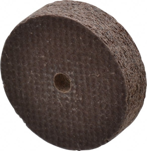 Cratex - 1" Diam x 1/8" Hole x 1/4" Thick, 54 Grit Surface Grinding Wheel - Aluminum Oxide, Type 1, Coarse Grade, 54,240 Max RPM, No Recess - Exact Tooling