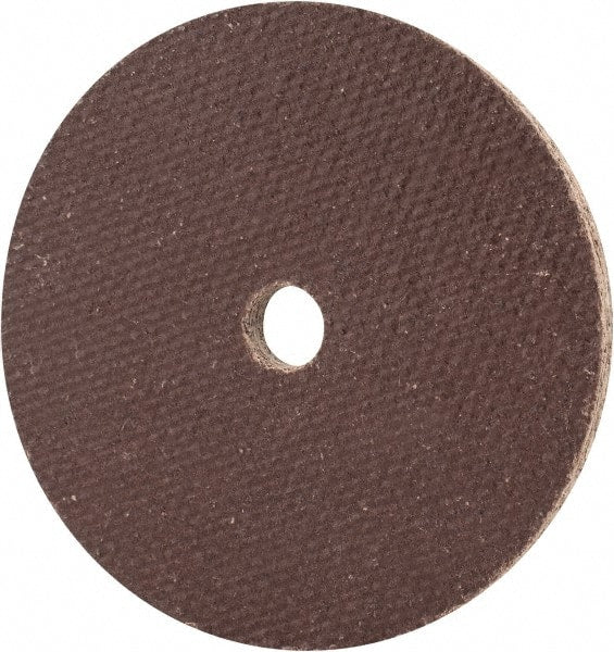 Cratex - 2" Diam x 1/4" Hole x 1/8" Thick, 54 Grit Surface Grinding Wheel - Aluminum Oxide, Type 1, Coarse Grade, 27,120 Max RPM, No Recess - Exact Tooling